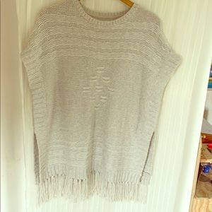 Velvet Tunic tassel Sweater